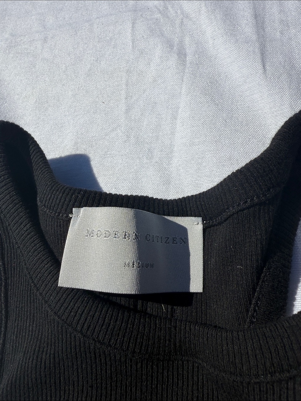 Modern Citizen Black Ribbed Racerback Tank - Picture 2 of 3